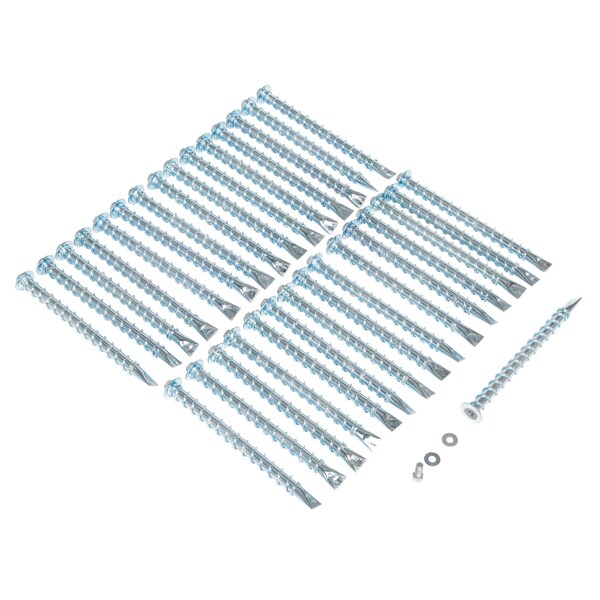 Vestil Steel, 6 Height, 12 Length, 8, Silver RSH-120-HD-AK-KIT - main